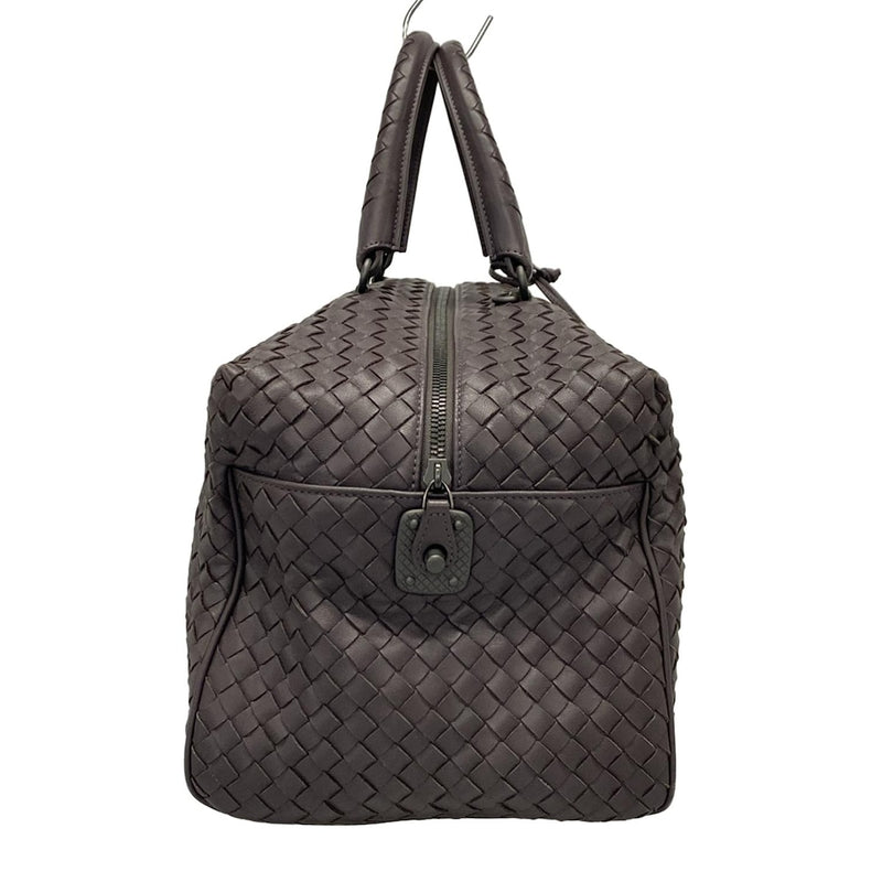 [Used] BOTTEGA VENETA Intrecciato Handbag Purple Grey Leather