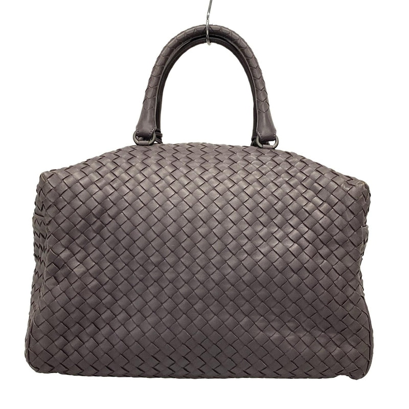 [Used] BOTTEGA VENETA Intrecciato Handbag Purple Grey Leather