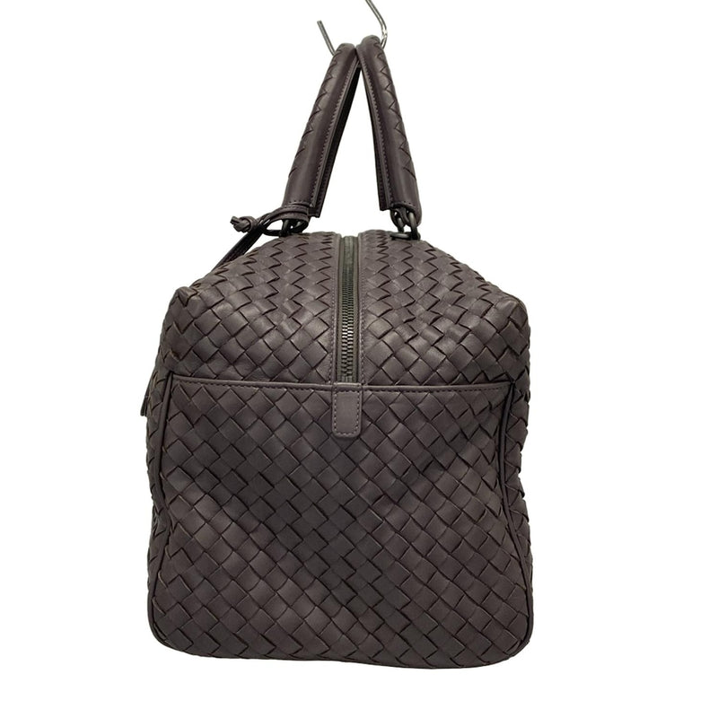 [Used] BOTTEGA VENETA Intrecciato Handbag Purple Grey Leather