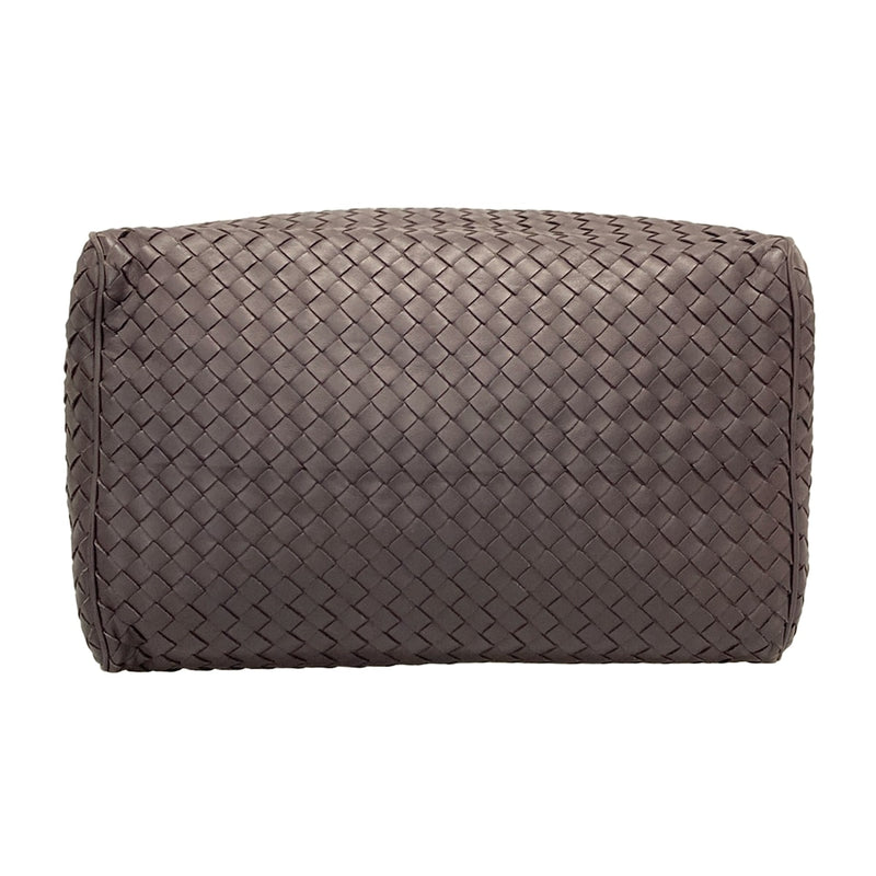 [Used] BOTTEGA VENETA Intrecciato Handbag Purple Grey Leather