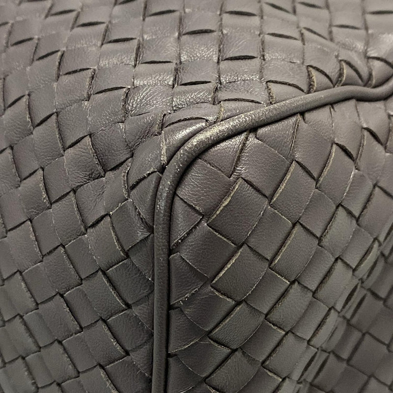 [Used] BOTTEGA VENETA Intrecciato Handbag Purple Grey Leather