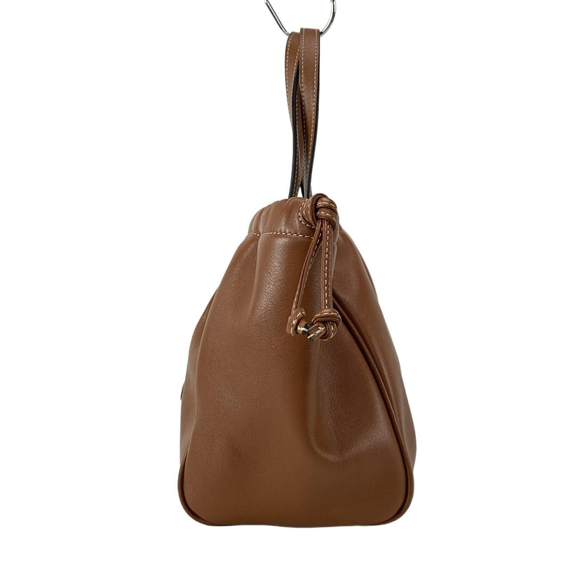 [Used] CELINE Small Hippo Drawstring Cuil Triomphe Tote Bag Drawstring Tan