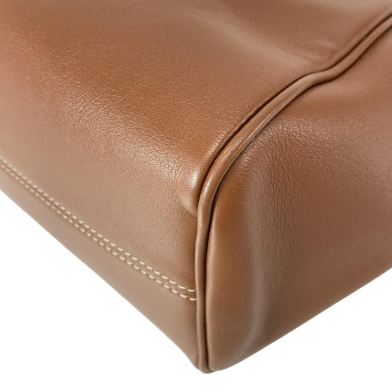 [Used] CELINE Small Hippo Drawstring Cuil Triomphe Tote Bag Drawstring Tan