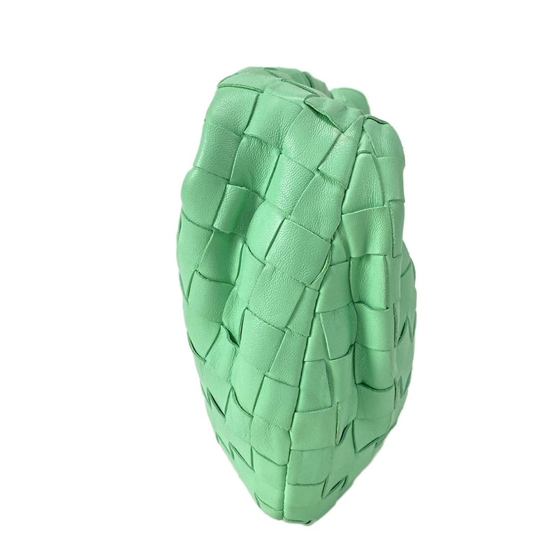 [Used] BOTTEGA VENETA Mini The Jody Handbag Light Green Lambskin