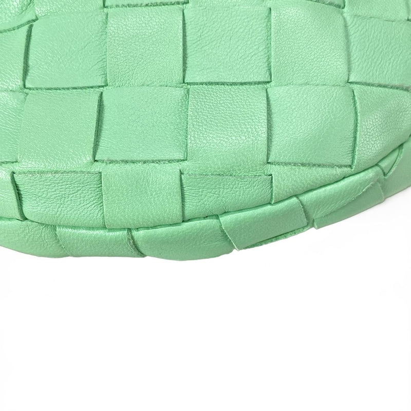 [Used] BOTTEGA VENETA Mini The Jody Handbag Light Green Lambskin