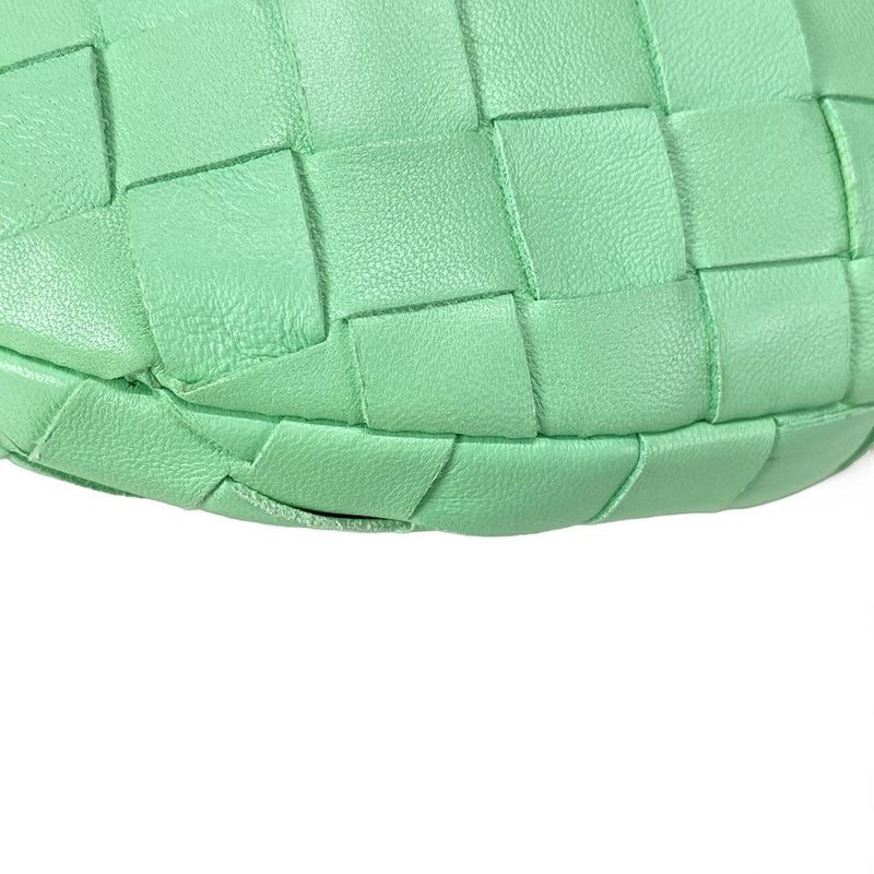 [Used] BOTTEGA VENETA Mini The Jody Handbag Light Green Lambskin