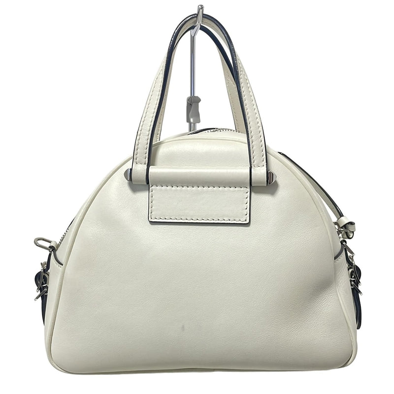JIMMY CHOO Varenne Boring S Handbag with hologram stickers, white leather