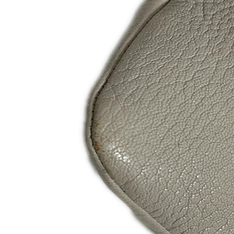 JIMMY CHOO Shoulder Bag Chain Shoulder/Hologram Sticker Beige x Gold Leather