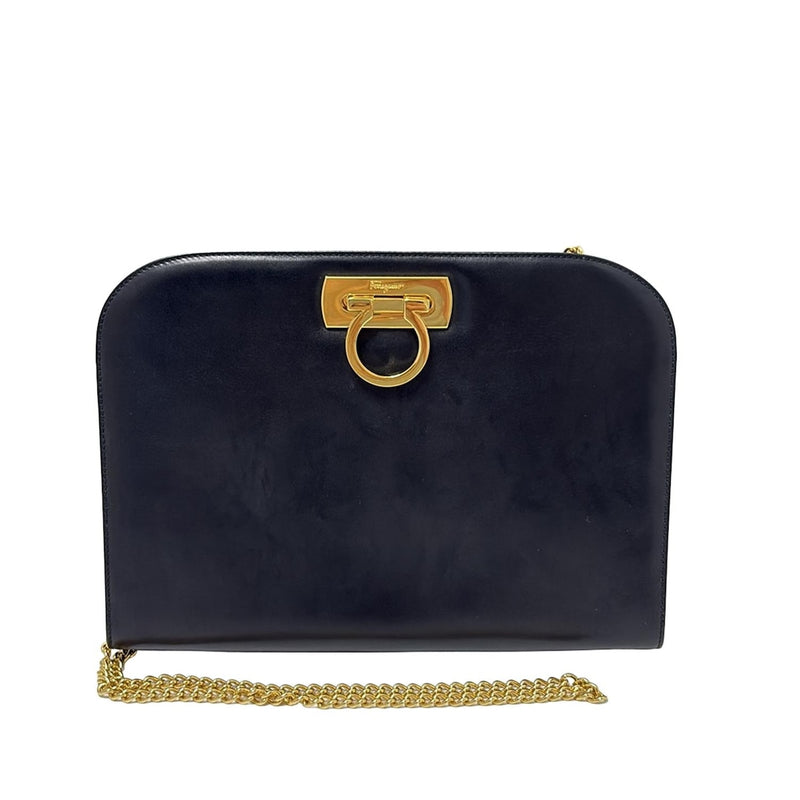 [Used] FERRAGAMO/Salvatore Ferragamo Gancini Shoulder Bag Chain Shoulder/2way