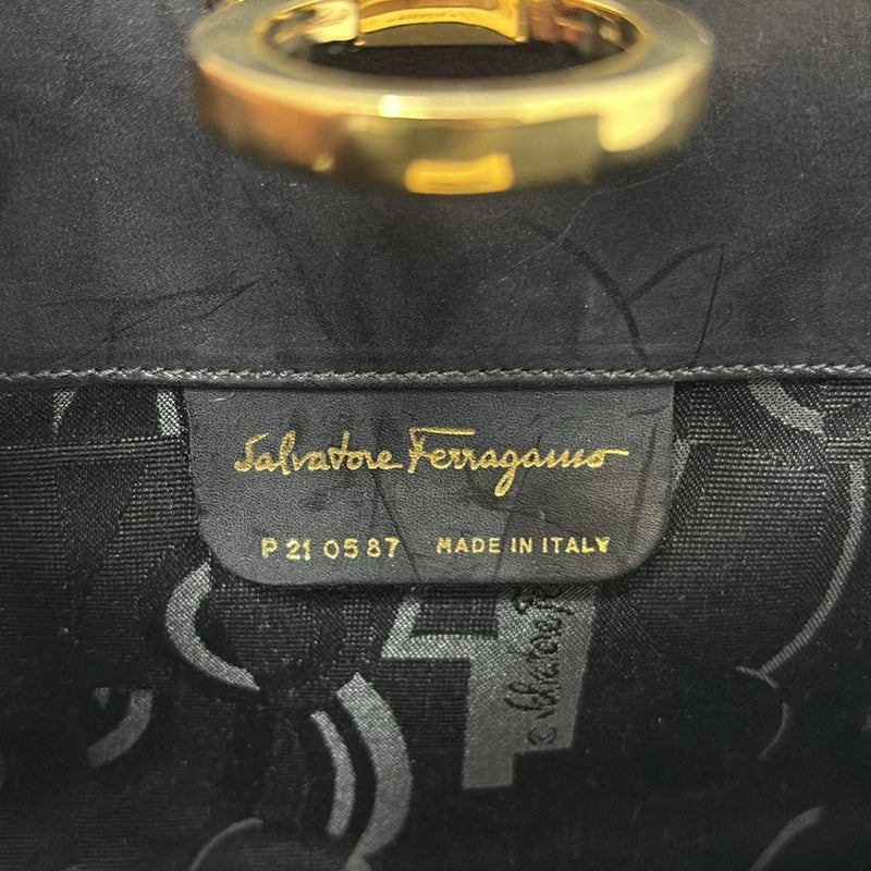 [Used] FERRAGAMO/Salvatore Ferragamo Gancini Shoulder Bag Chain Shoulder/2way