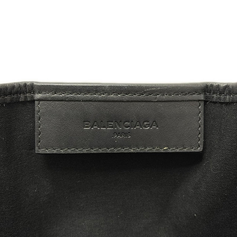 [Used] BALENCIAGA Navy Cabas S Tote Bag Navy x Black Leather