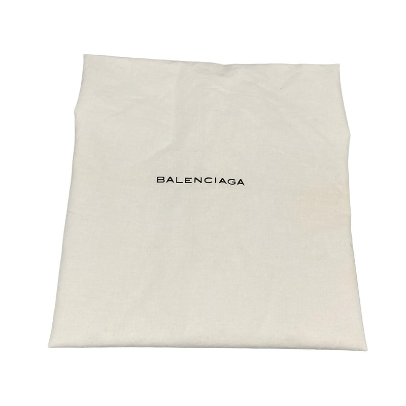 [Used] BALENCIAGA Giant Pom Pom Tote Bag Light Gray Leather