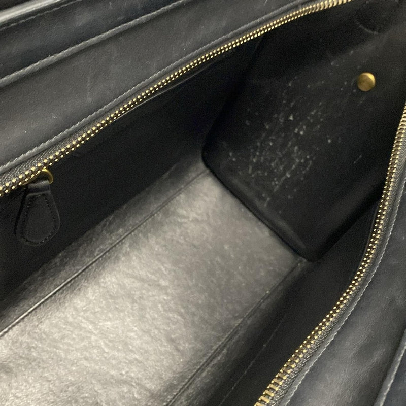 [Used] CELINE Luggage Micro Shopper Handbag Black