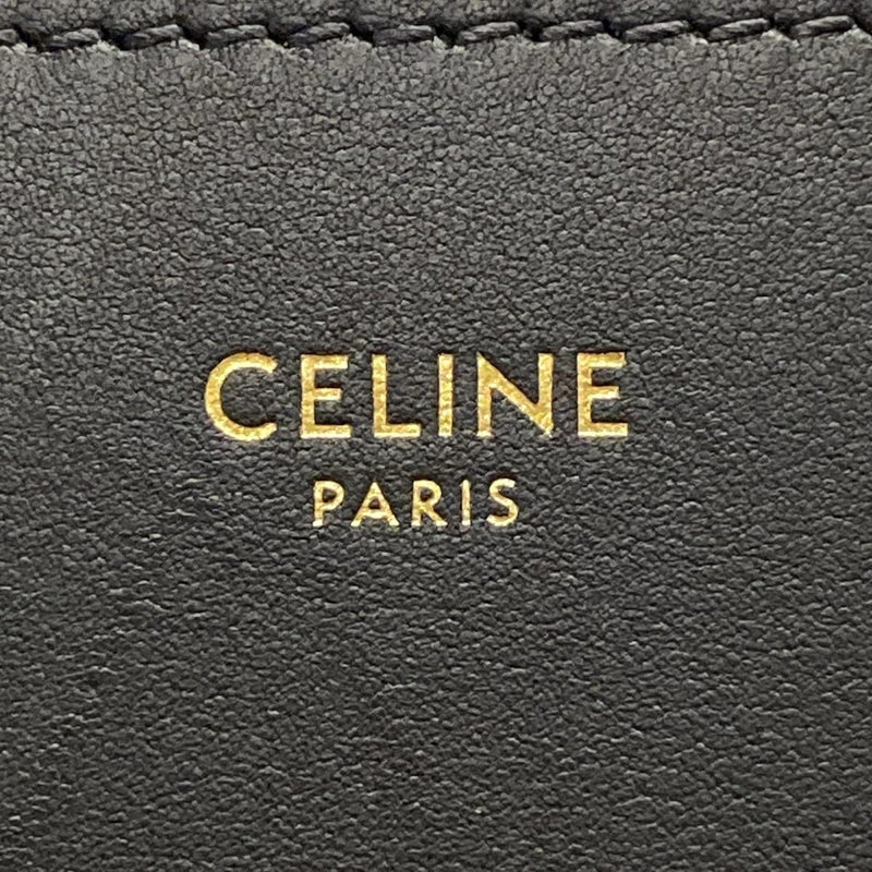 [Used] CELINE Luggage Micro Shopper Handbag Black