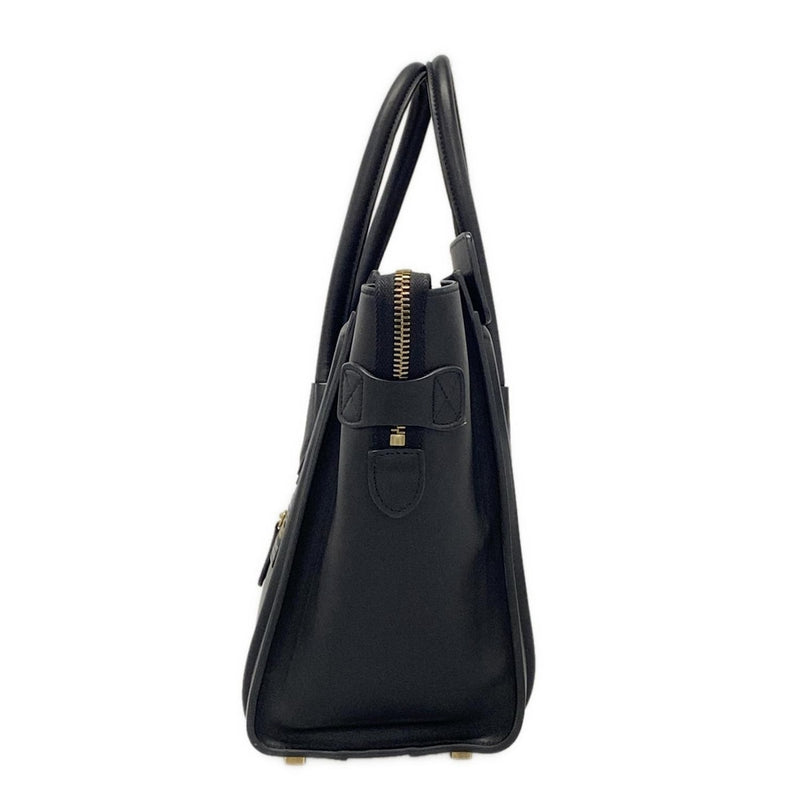 [Used] CELINE Luggage Micro Shopper Handbag Black
