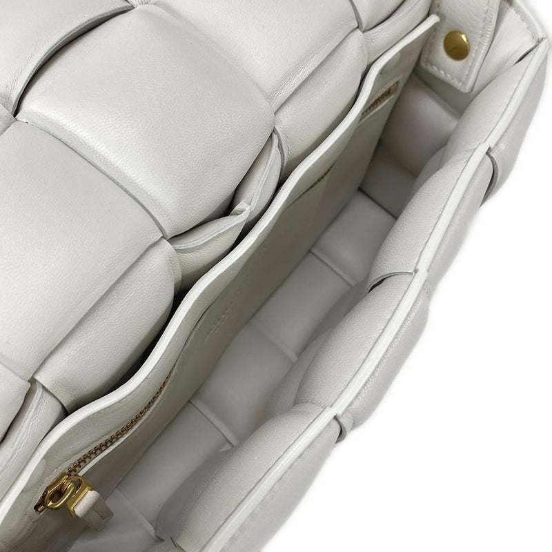 [Used] BOTTEGA VENETA padded cassette shoulder bag ivory leather
