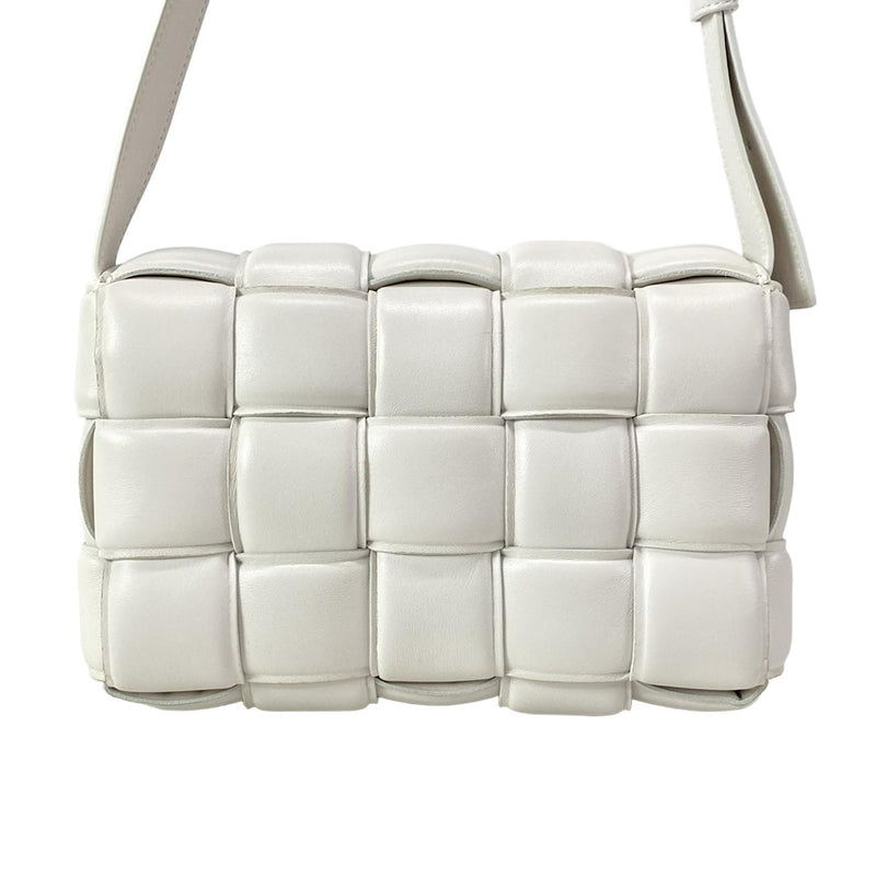 [Used] BOTTEGA VENETA padded cassette shoulder bag ivory leather