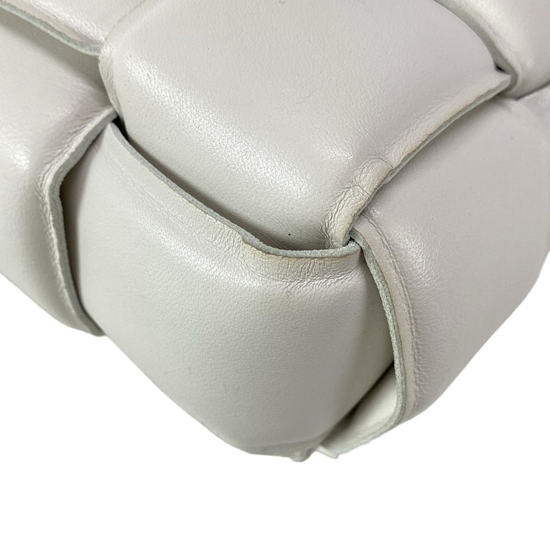 [Used] BOTTEGA VENETA padded cassette shoulder bag ivory leather