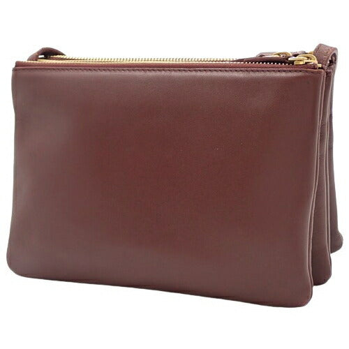CELINE Trio Small Shoulder Bag Shoulder Crossbody Pochette Pouch Lambskin