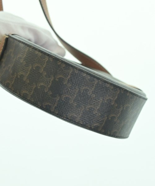 CELINE Women's Shoulder Bag - Black x Brown (All-over pattern) [Used] [Used]