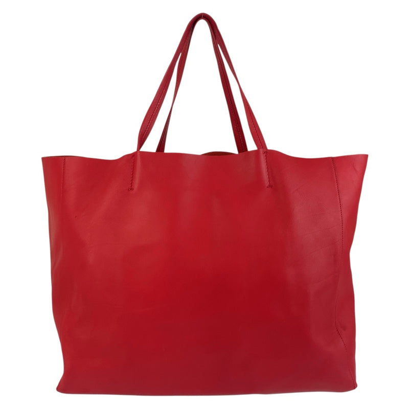 CELINE Horizontal Birch Red Leather Tote Bag Shoulder Bag Women's 504795 [Used]
