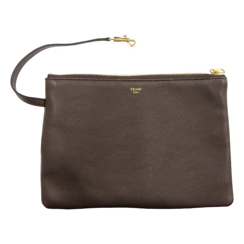 [Good condition] CELINE | Abbey Leather Tote Bag | Dark Brown | Women's