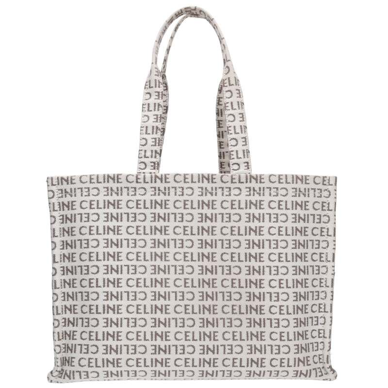 CELINE Size: LARGE Cabataise Large 196762FEF.02NT Logo All-over Trion Leather