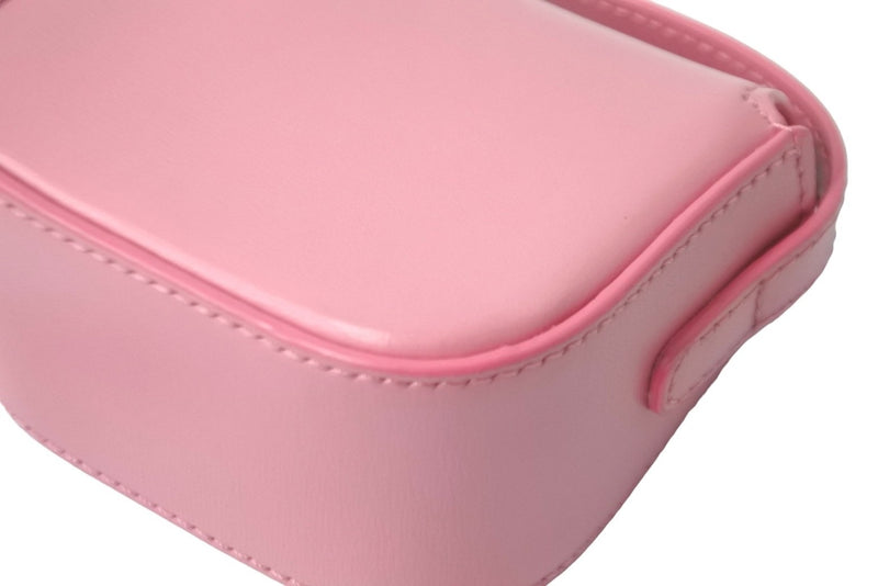 [Extremely beautiful] CELINE shoulder bag mini Claude pink shiny calfskin