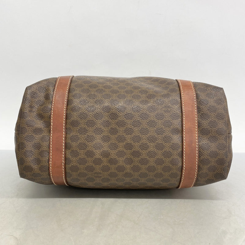 ★SALE [5hc2886-h] Celine Tote Bag Macadam PVC Brown Gold Hardware [Used] Women