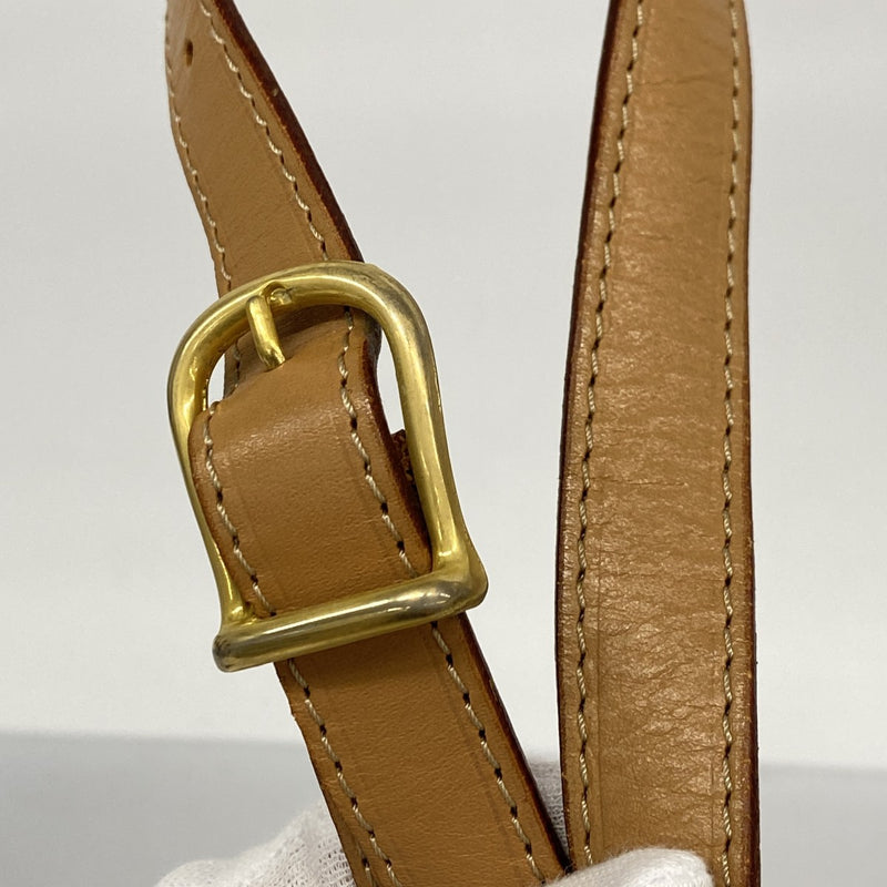 ★SALE [5hc2919-h] Celine Shoulder Bag Macadam PVC Brown Gold Hardware [Used]