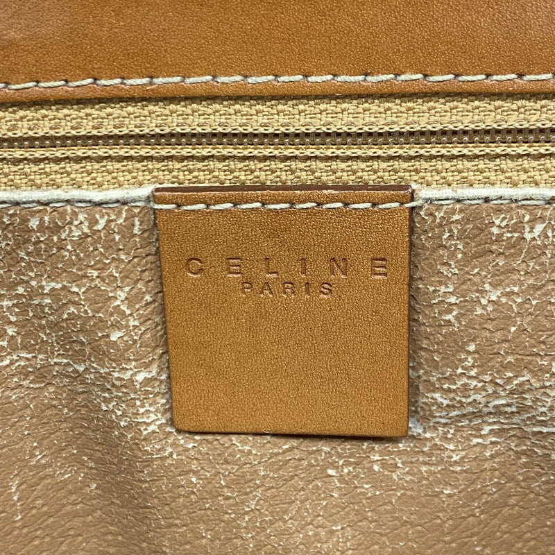 ★SALE [5hd3383-h] Celine Tote Bag Macadam PVC Brown Gold Hardware [Used] Women