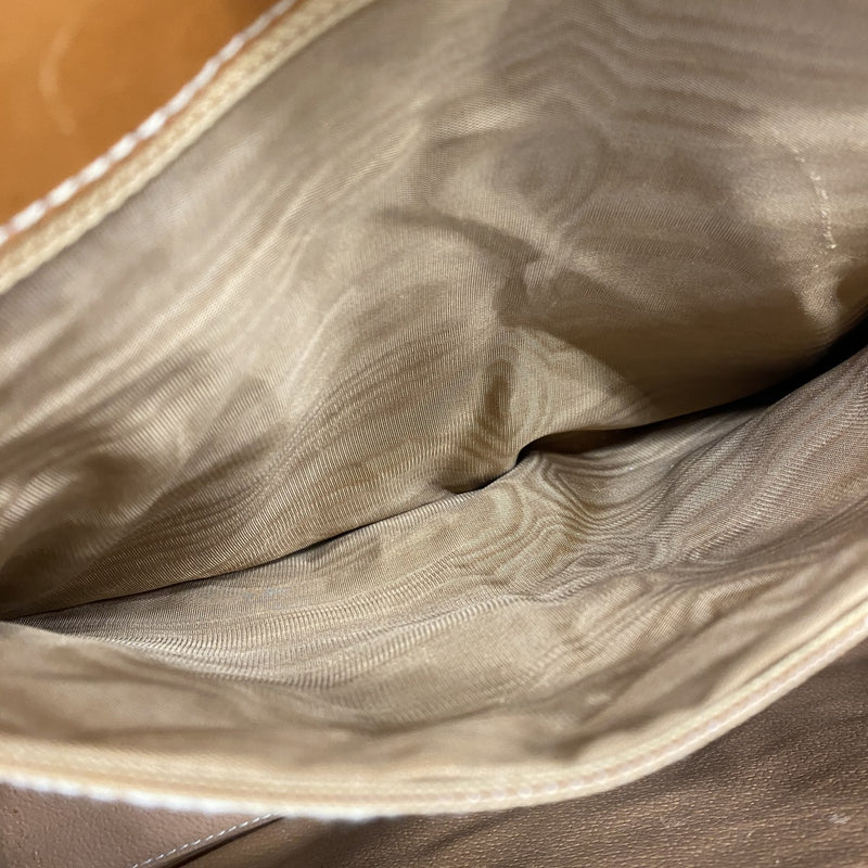 ★SALE [5hd3383-h] Celine Tote Bag Macadam PVC Brown Gold Hardware [Used] Women