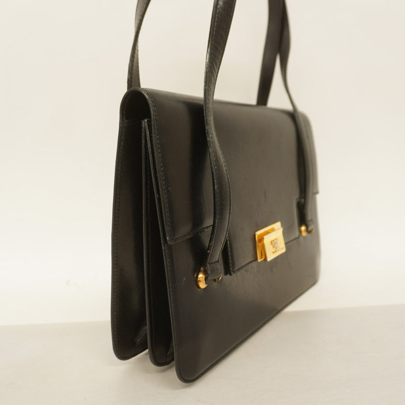 [5hd3615-h] Celine Handbag Leather Black Gold Hardware [Used] Women's