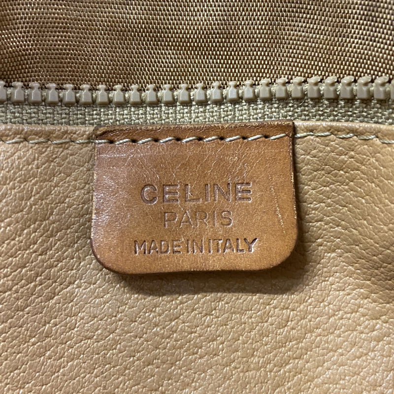 [5ia0001] Celine Handbag Macadam PVC Brown Gold Hardware [Used] Women's