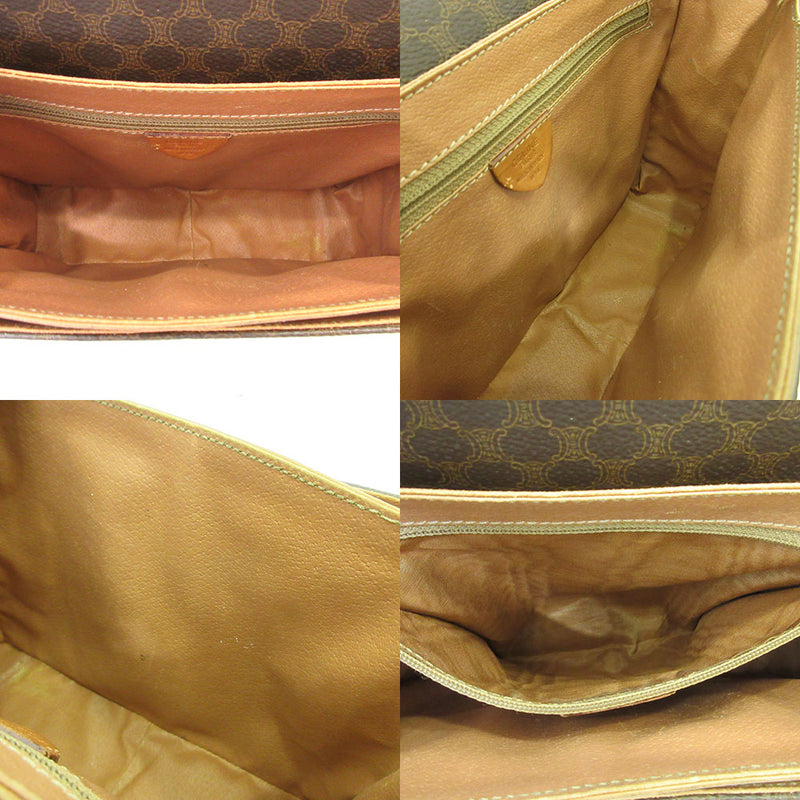 Celine bag shoulder bag brown pochette crossbody macadam circle logo square AB