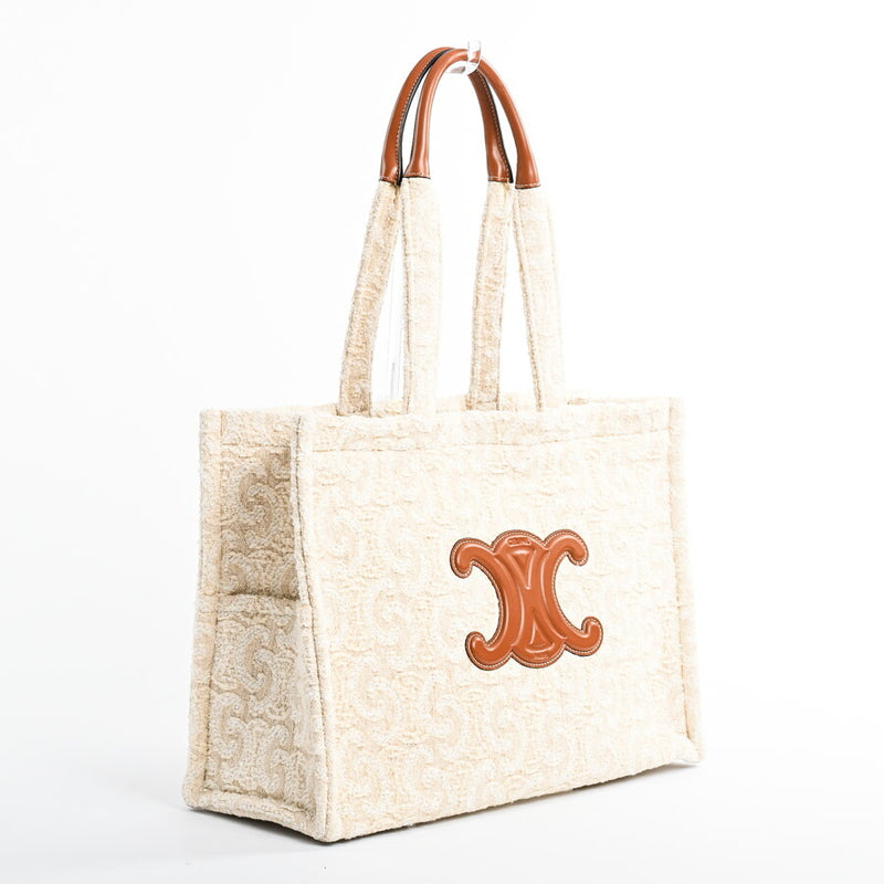 [Used] AB item Celine Large Cabataise Tote Bag 196762 Natural Women