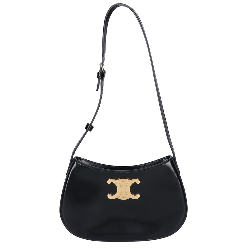 CELINE 115703BF4.38NO Medium Tilly Handbag Black Women's [Used]