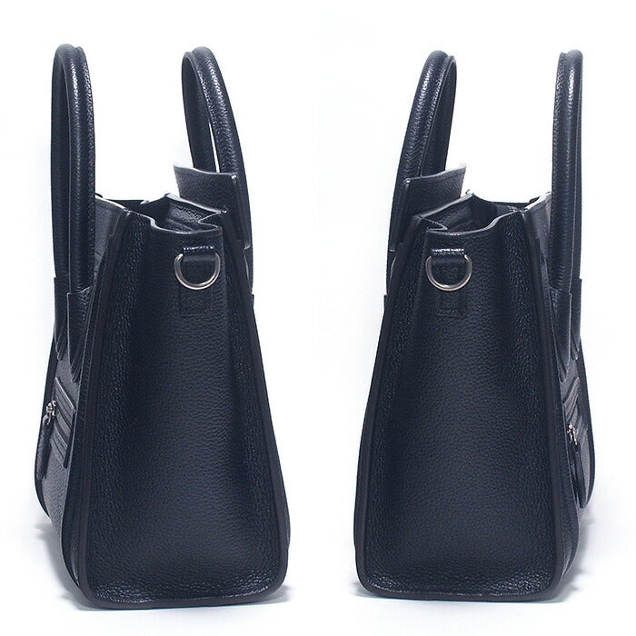 ◆Miura◆ CELINE Luggage Nano Shopper 2WAY Handbag 189243DRU.38NO Black Drumped