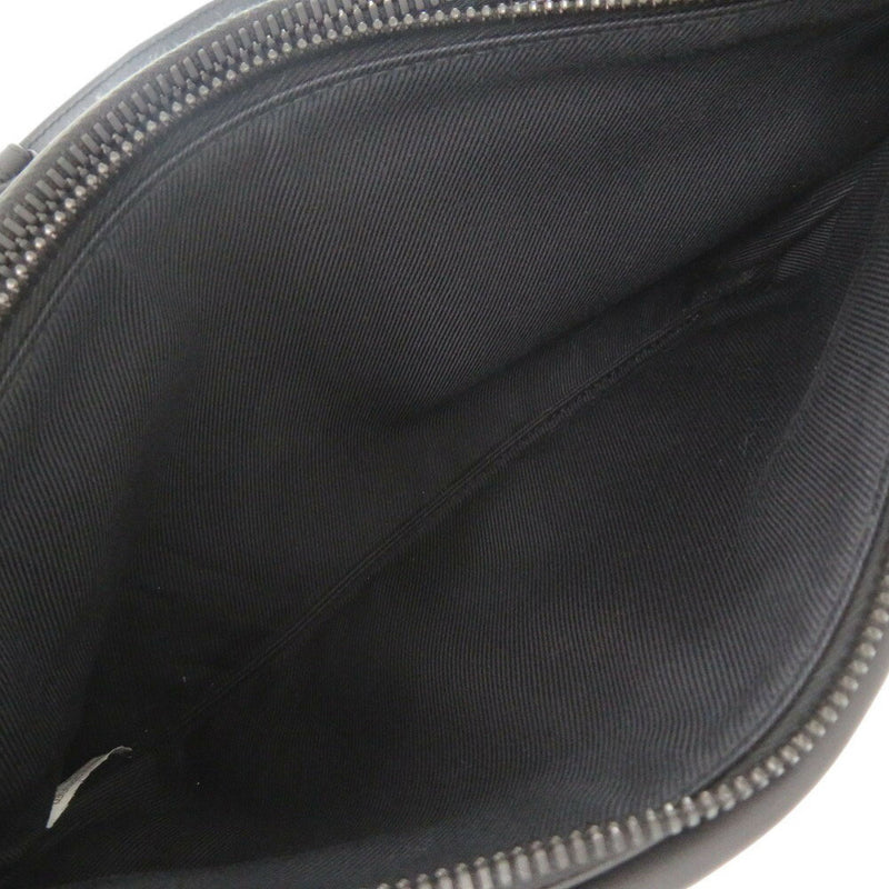 Beautiful condition Bottega Veneta Leather Black Shoulder Bag Black 1543 [Used]