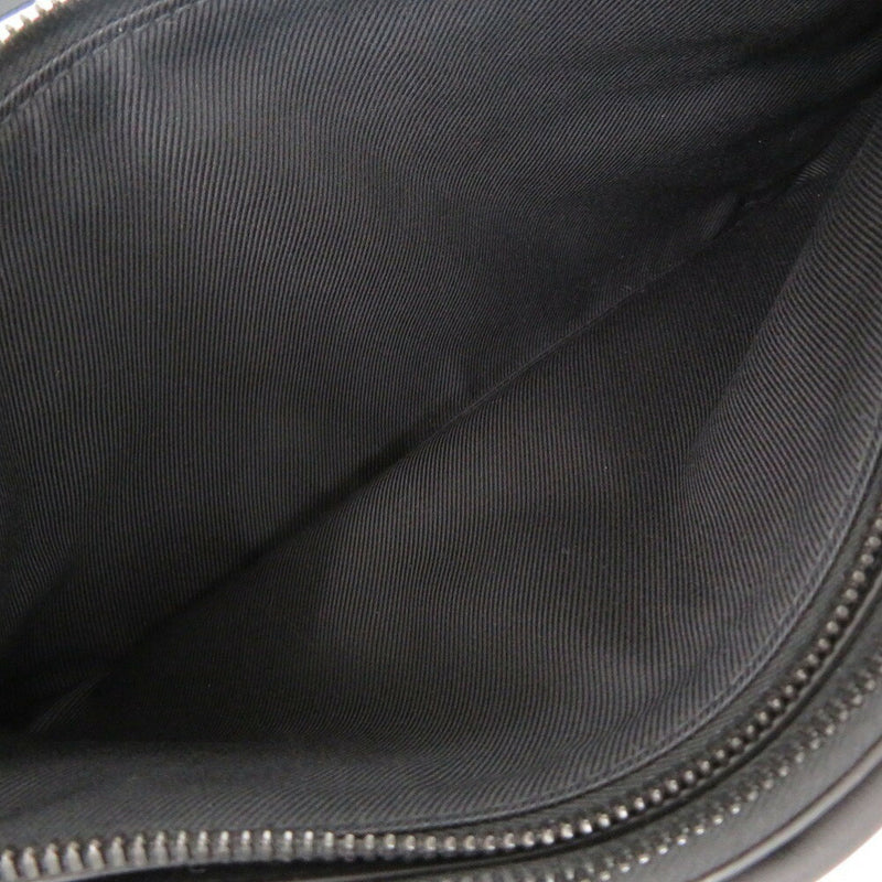 Beautiful condition Bottega Veneta Leather Black Shoulder Bag Black 1543 [Used]
