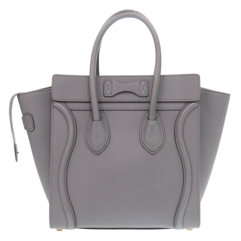 Beautiful Celine Luggage Micro Shopper Leather Grey Handbag 1587 [Used] CELINE