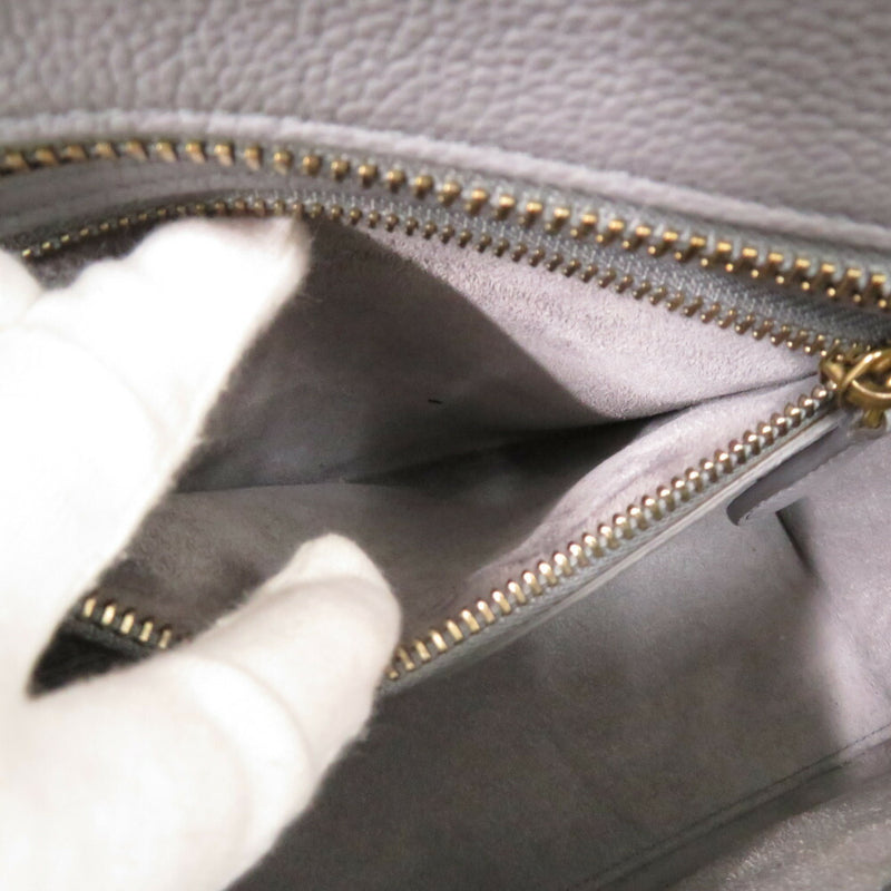 Beautiful Celine Luggage Micro Shopper Leather Grey Handbag 1587 [Used] CELINE
