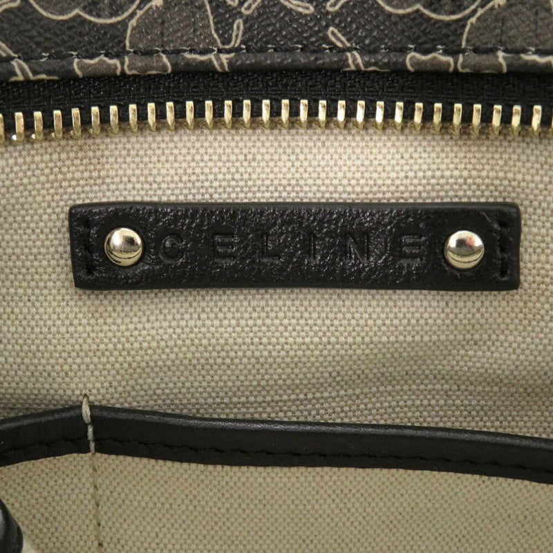 Like new CELINE SALKY LINE PVC Leather Brown Handbag Brown 1547 [Used] CELINE