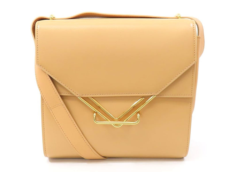 Bottega Veneta 652391 Leather Almond The Clip Shoulder Bag [Ikebukuro Store]