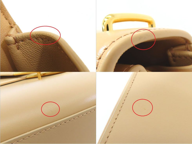 Bottega Veneta 652391 Leather Almond The Clip Shoulder Bag [Ikebukuro Store]