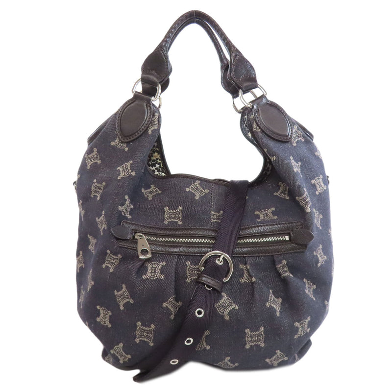 Celine Macadam 2WAY Handbag Denim Women's [Used] [CELINE]