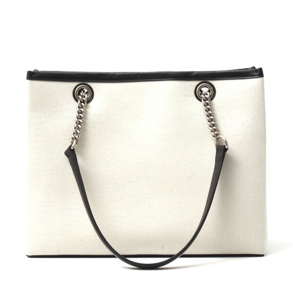 Balenciaga bag for women logo chain tote canvas natural x black BALENCIAGA