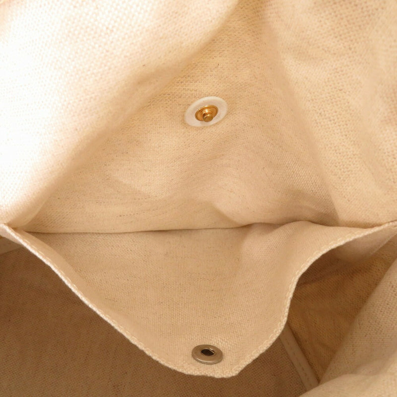 Beautiful condition Bottega Veneta Cavallino 709612 Leather Canvas White