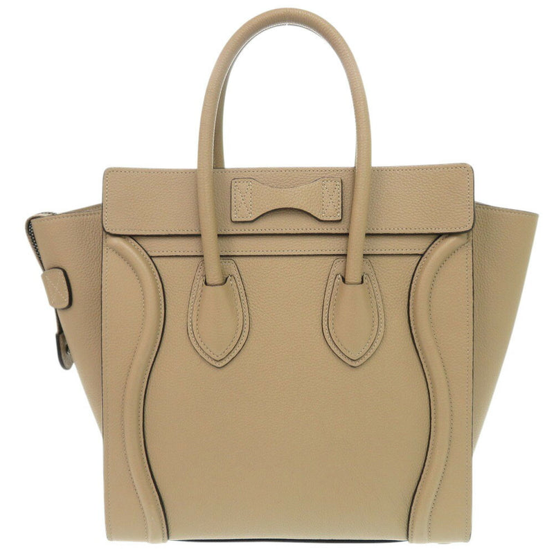Beautiful Celine Luggage Micro Shopper Leather Beige Handbag 1112 [Used] CELINE