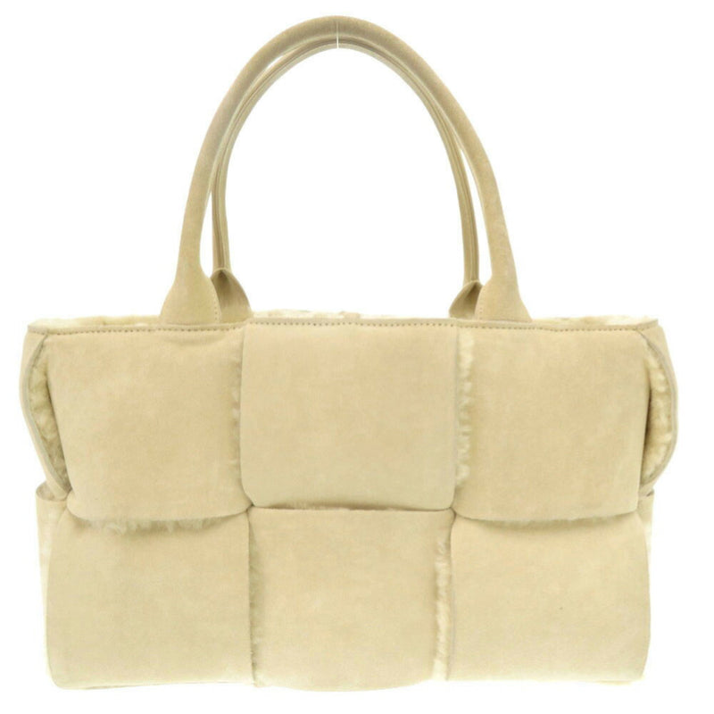 Beautiful condition Bottega Veneta The Arco Tote Suede Beige Handbag Tote Bag